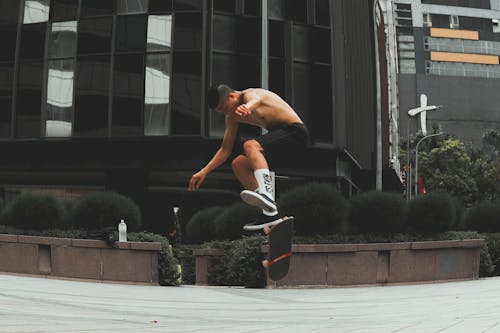 Man Doing Skateboard Tricks