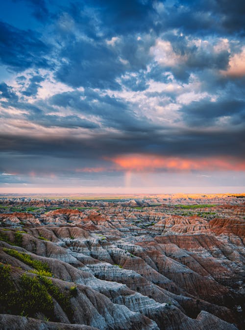 Gratis stockfoto met amerika, badlands nationaal park, dageraad