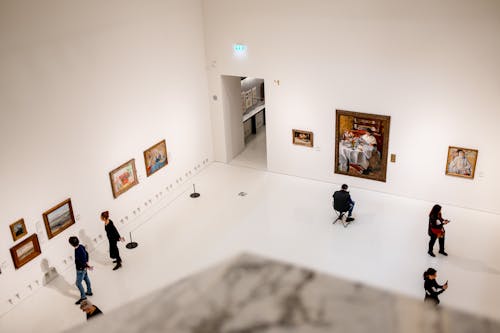 Darmowe zdjęcie z galerii z ludzie, muzeum, na stojąco
