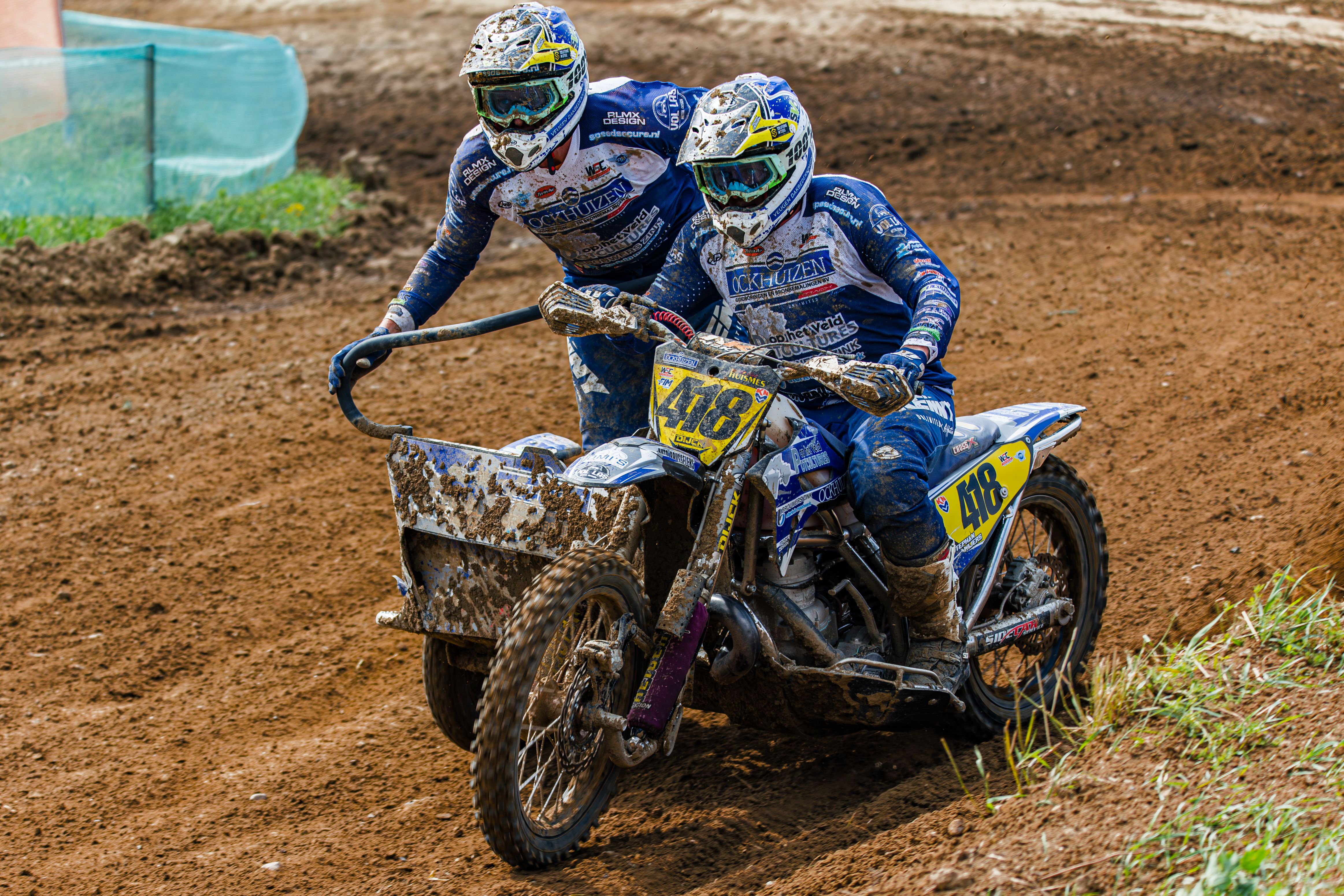 Sidecarcross Bikers Racing together · Free Stock Photo