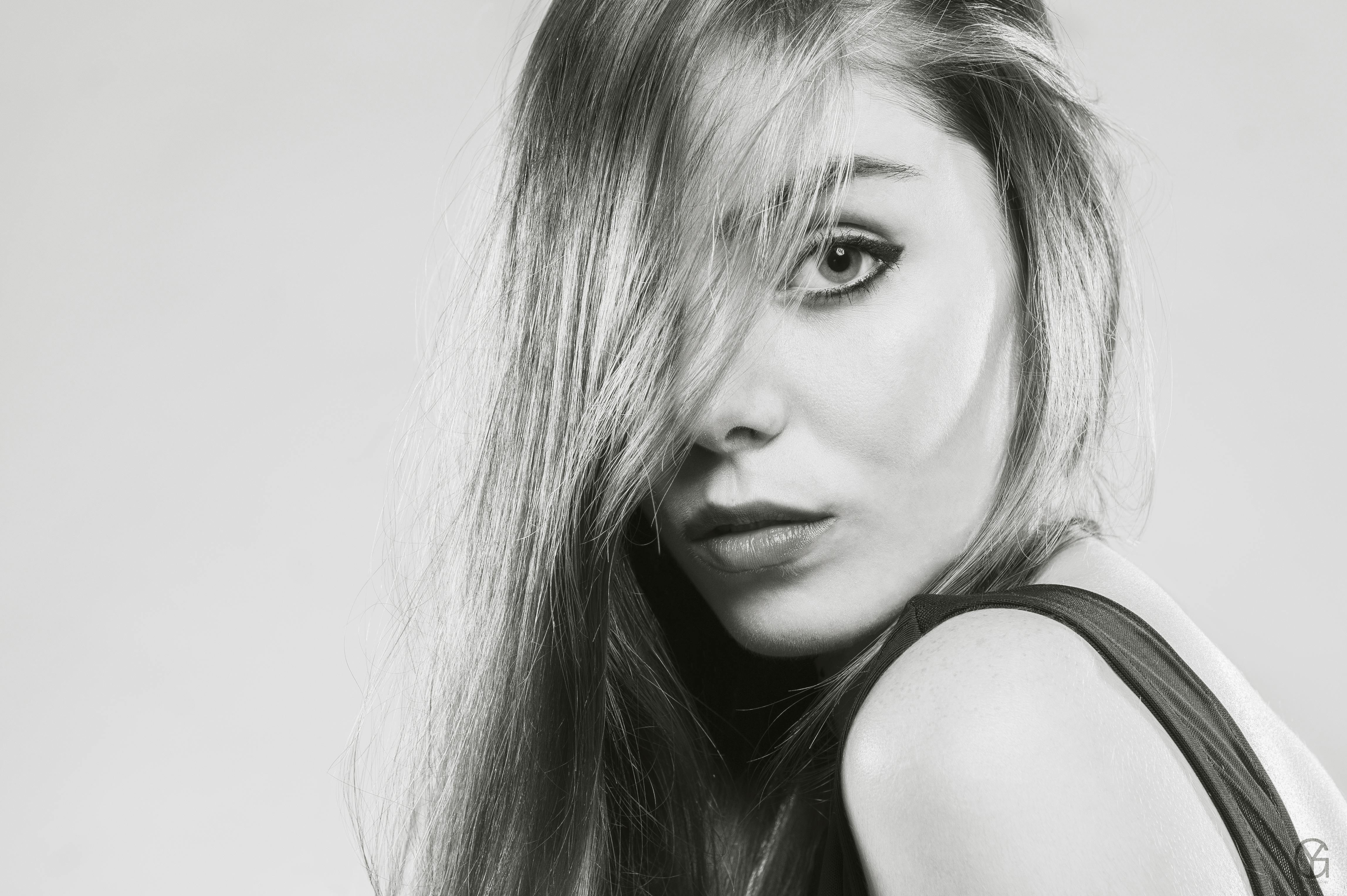 Free stock photo of blackandwhite, eyes, oriental