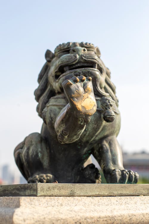 Бесплатное стоковое фото с каменный лев