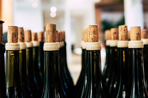 Close-up Photo of Wine Bottles With Cork