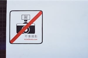 No Picture Taking Logo