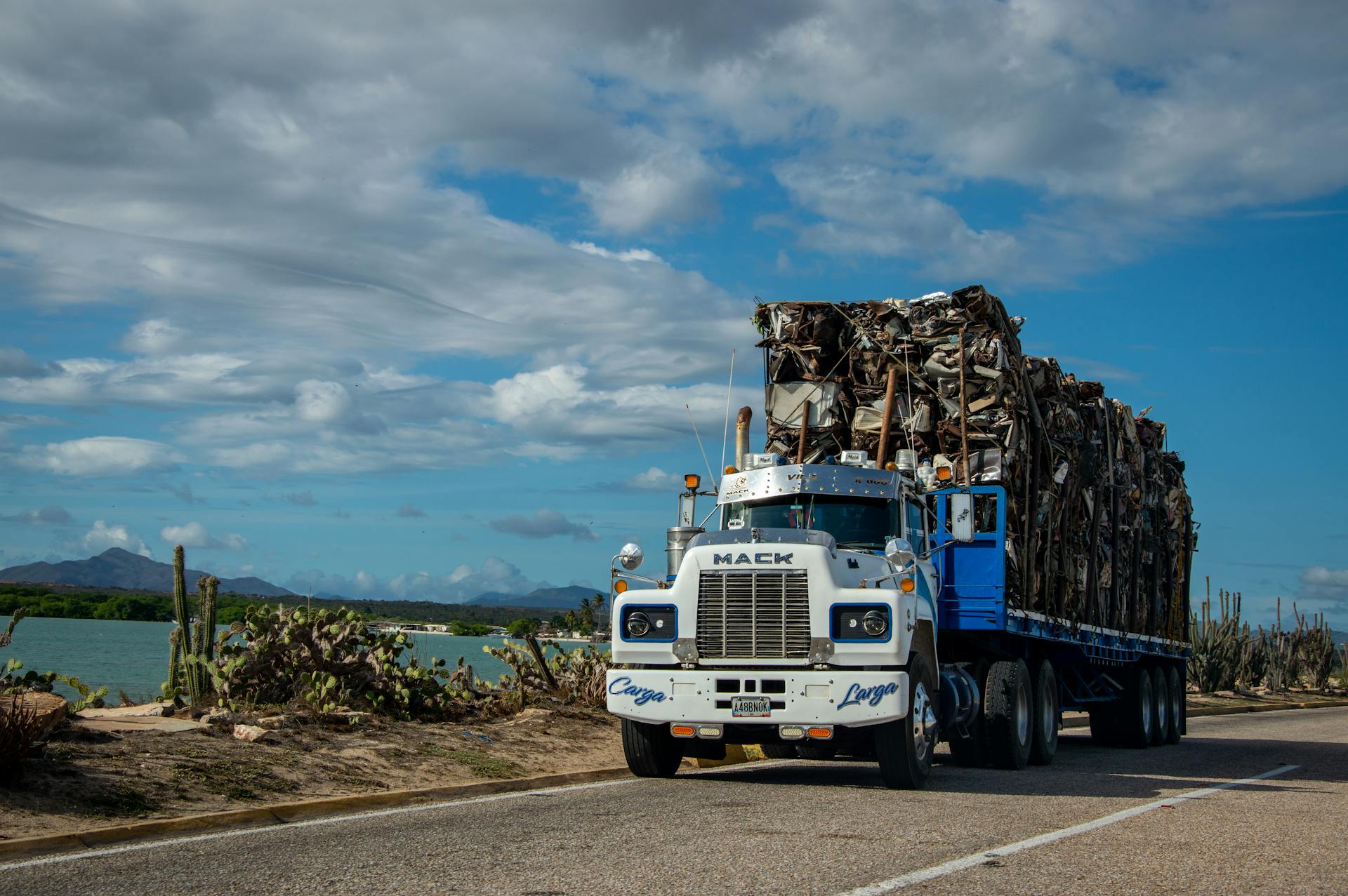 Loaded Truck on Road