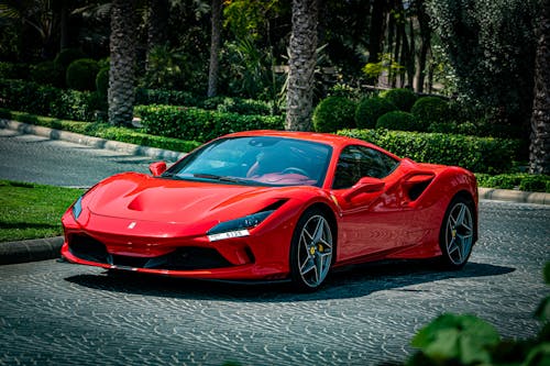 Foto stok gratis depan, Ferrari, ferrari merah