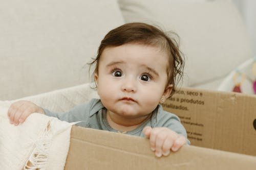 Kostenloses Stock Foto zu auge, baby, box