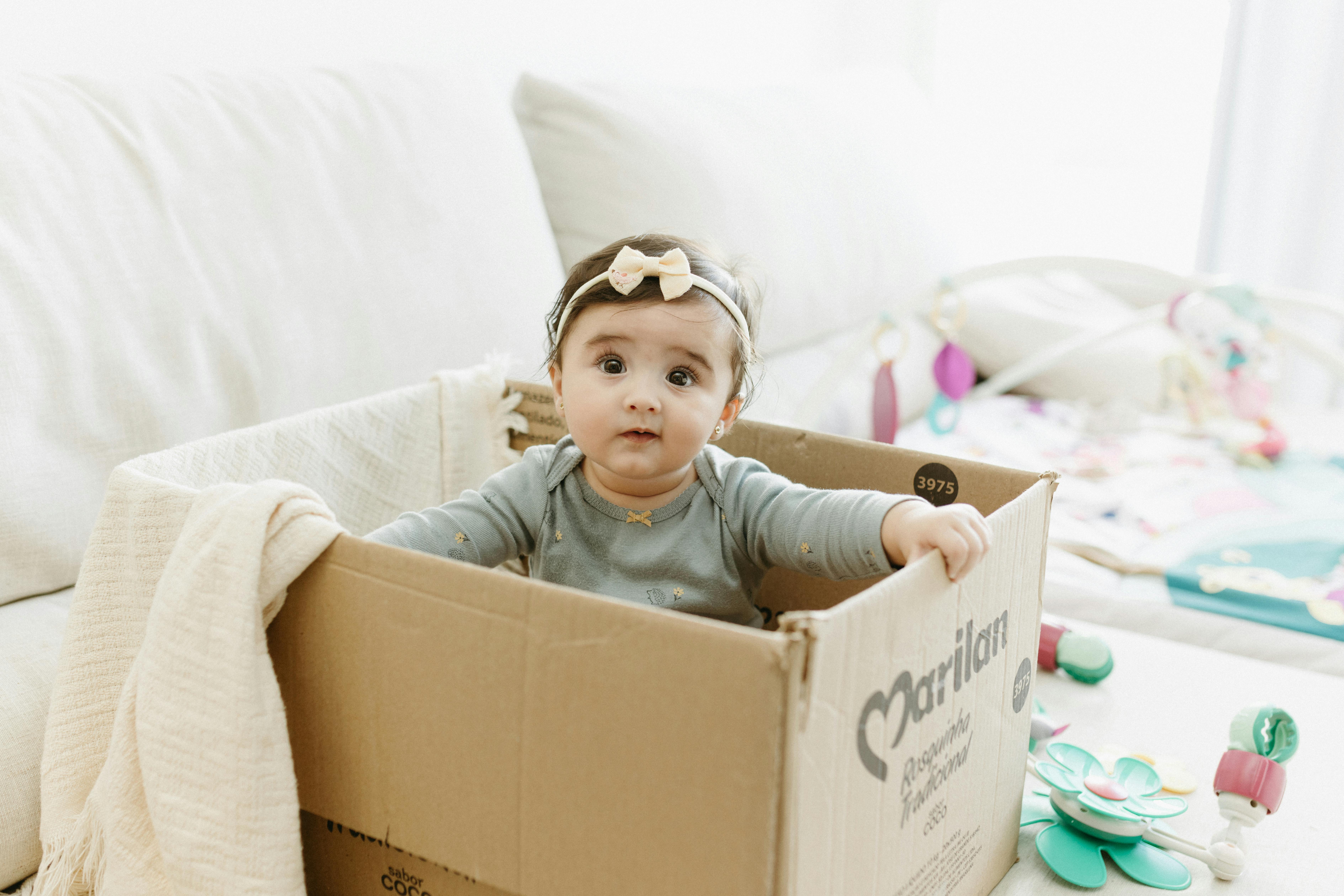 colorful subscription box for baby with toys - gifts for baby boy