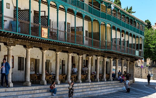 Gratis arkivbilde med arquitectura populær, plaza mayor de chinchón, soportales de columnas