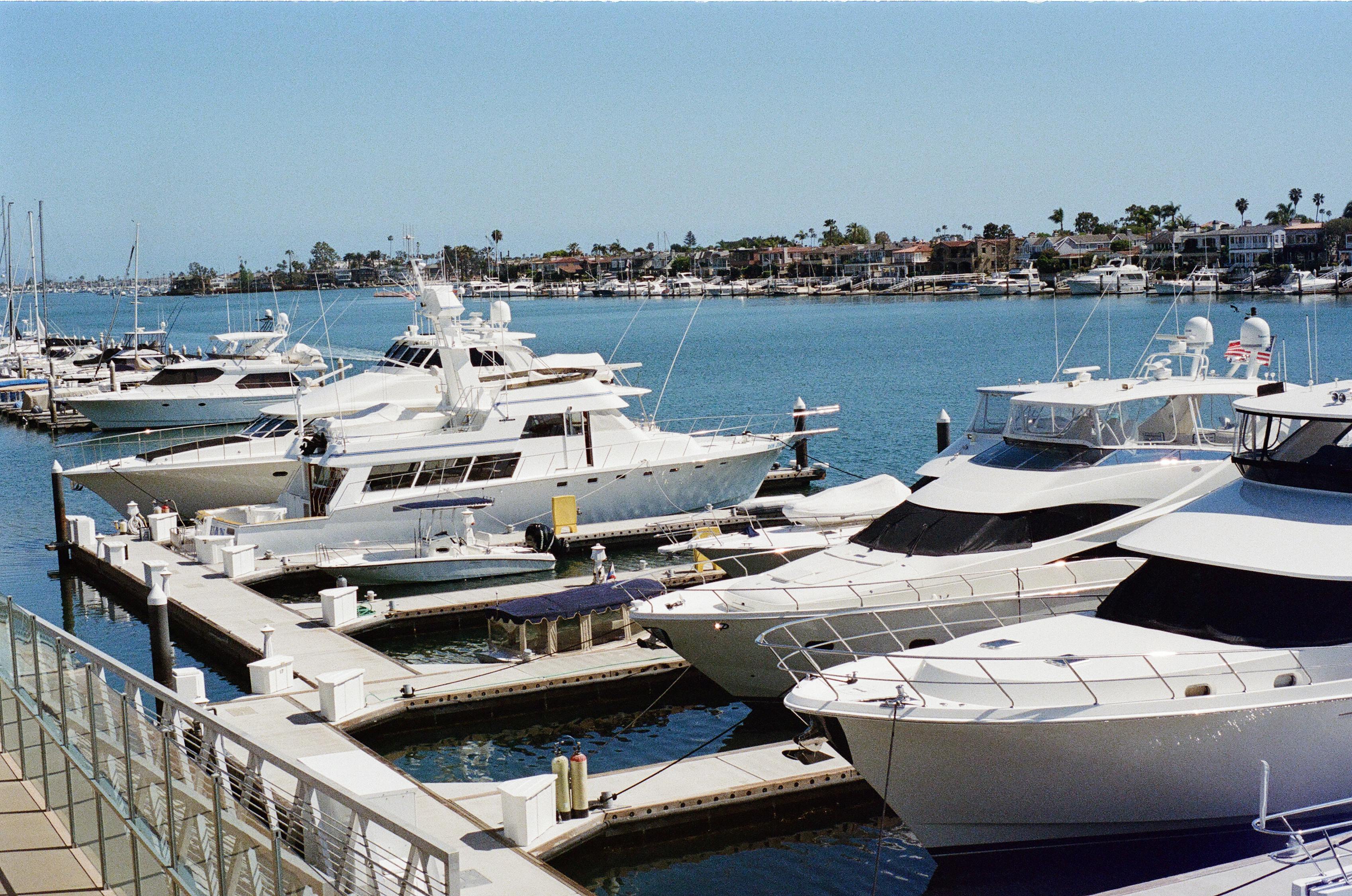 yachts in a harbour