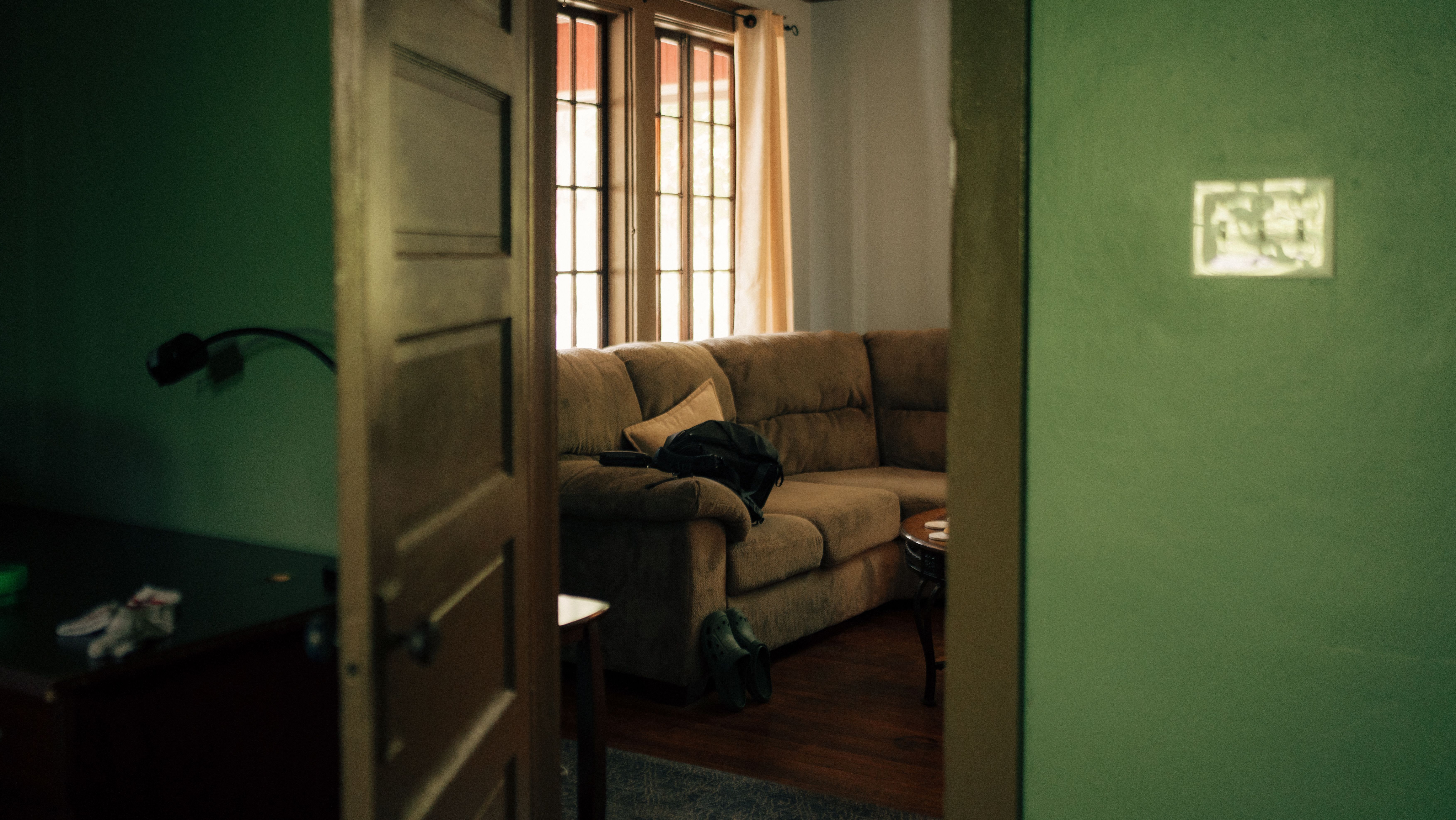 Riccall — movers delivering furniture from a van