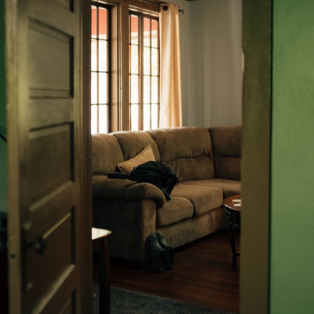 Riccall — movers delivering furniture from a van