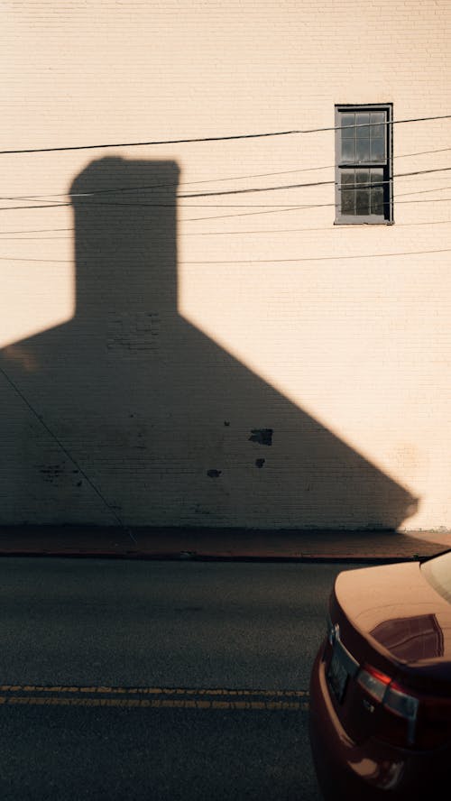 垂直ショット, 家, 影の無料の写真素材