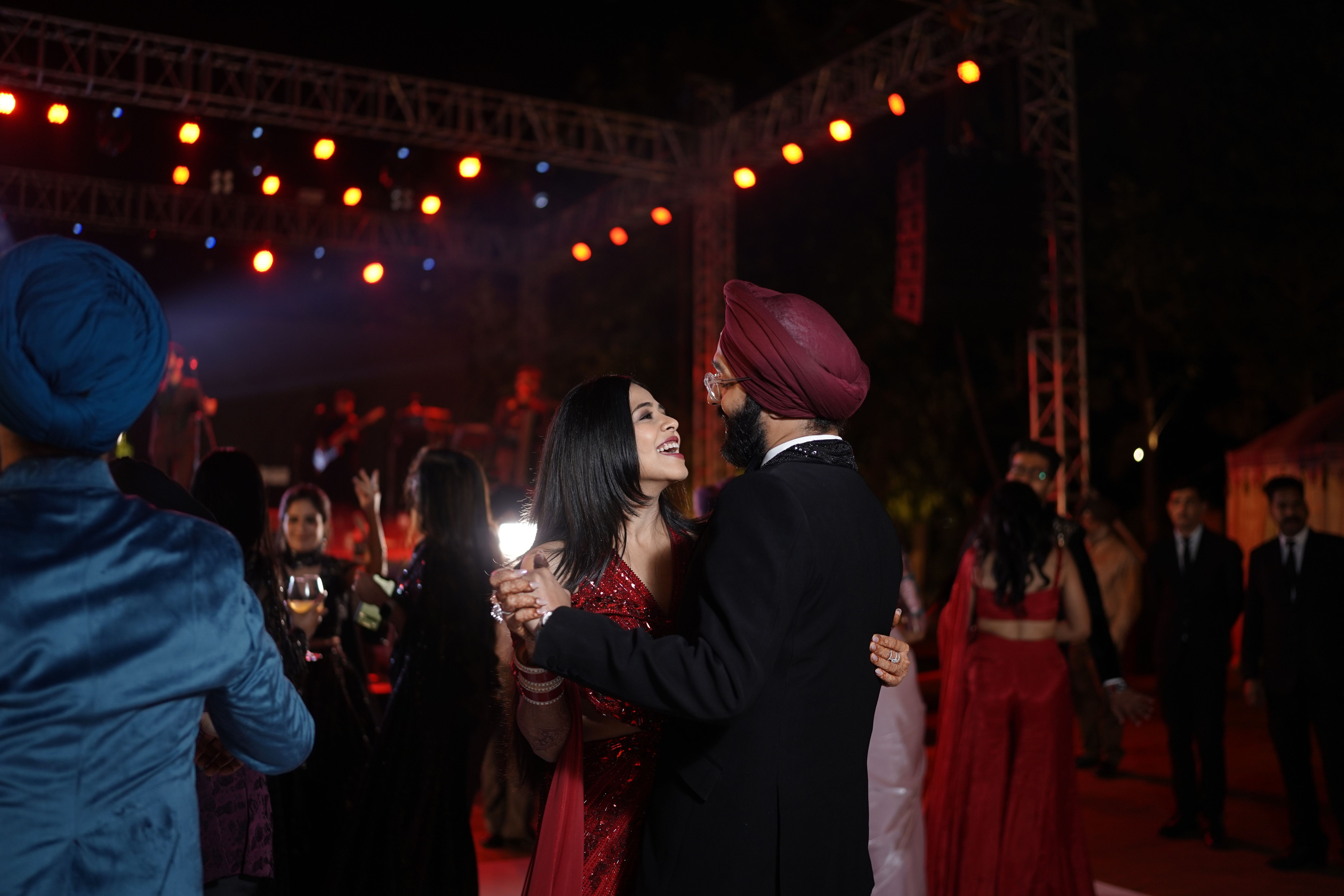 Sangeet dance floor decor