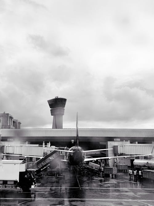 atc, 空港, 飛行機の無料の写真素材