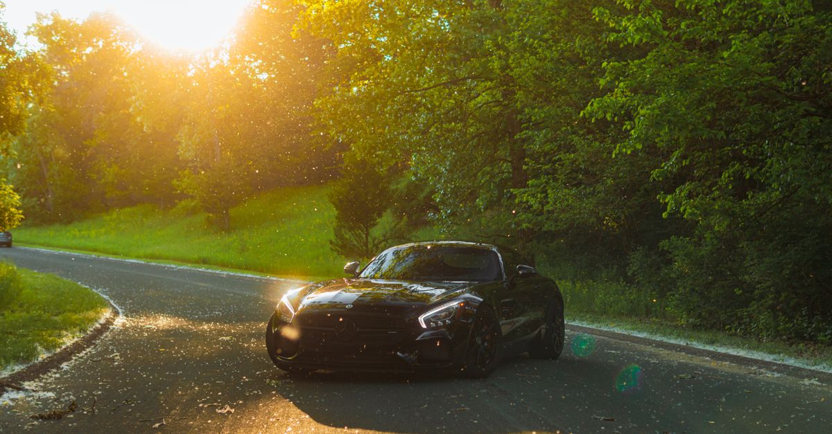 A luxury sports car