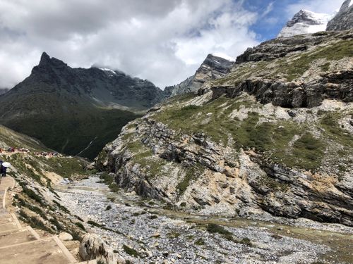Free Scenic view of a rugged mountain landscape with a rocky valley, perfect for nature and travel themes. Stock Photo