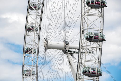 The london eye is a large ferris wheel