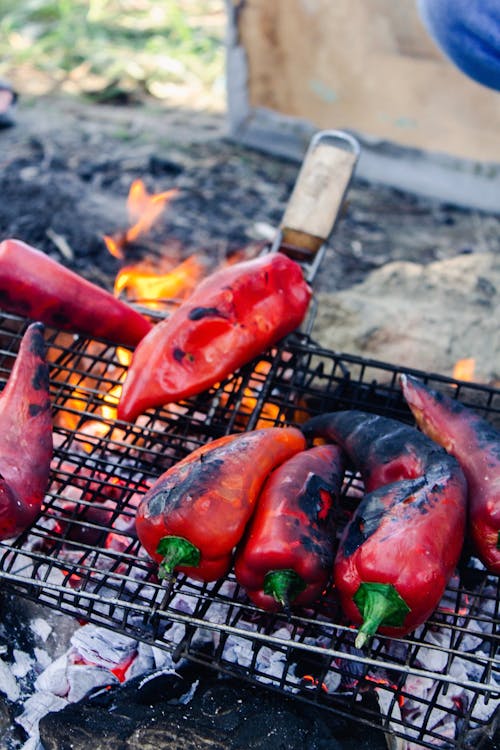 Free stock photo of cubeb peppers, grill, paprika