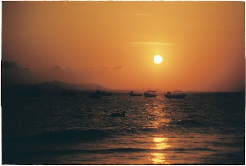 Free stock photo of 35mm film, beach sunset, beautiful sunset Stock Photo