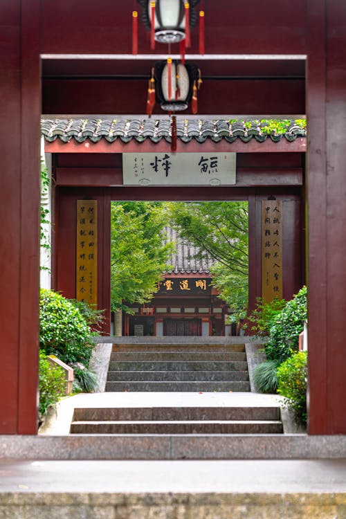 中国, 古建筑, 台阶 的 免费素材图片