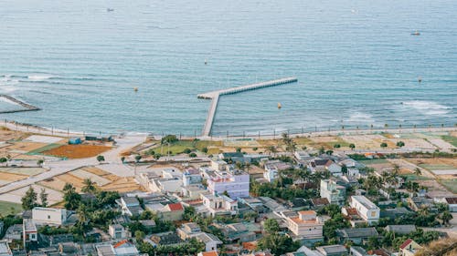 Foto profissional grátis de acima do mar, água, ao ar livre