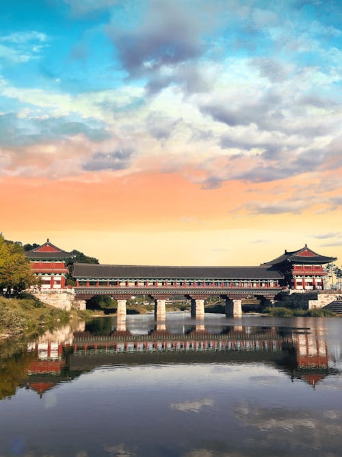 Foto d'estoc gratuïta de arquitectura tradicional, Corea, edificis tradicionals