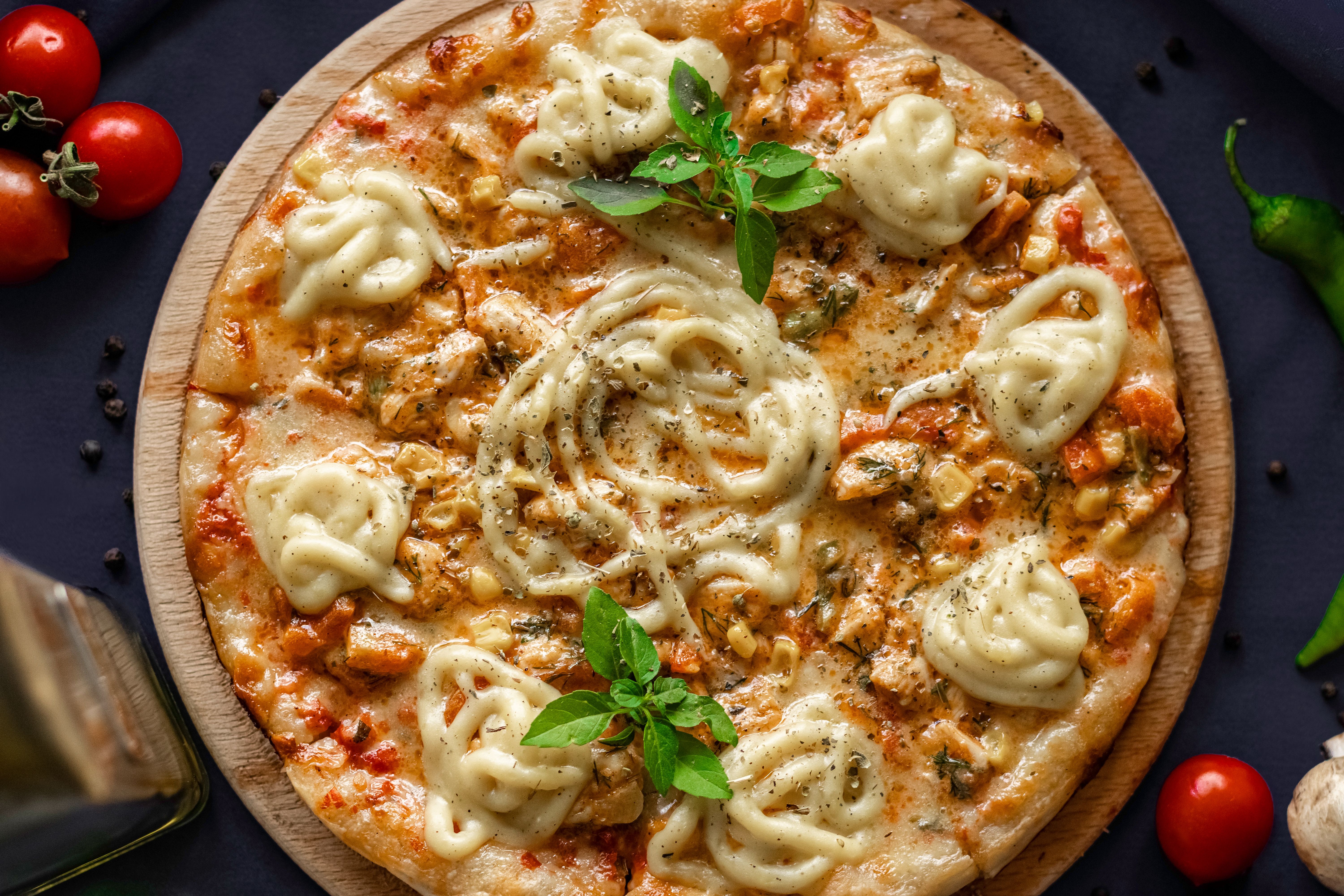 Cowboy Ranch pizza with ranch sauce