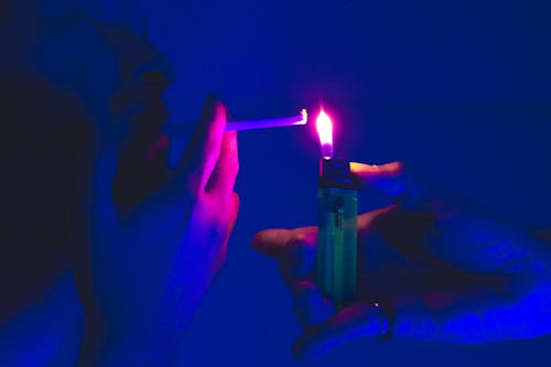 คลังภาพถ่ายฟรี ของ บุหรี่, สีน้ำเงิน