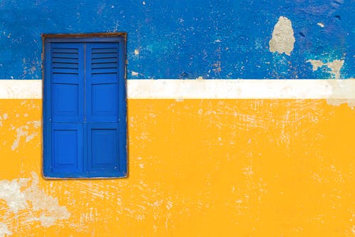 Blue And Yellow Wall 
