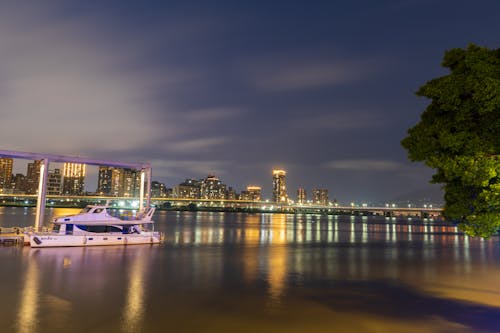 Gratis stockfoto met architectuur, avond, brug