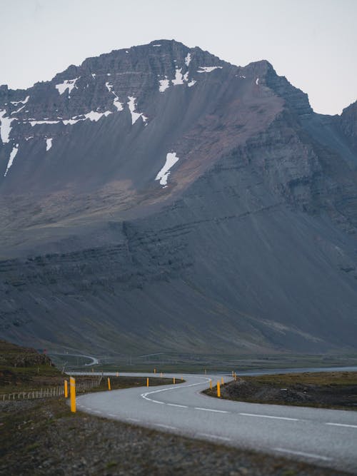 Concrete Road With Mountain At Distance