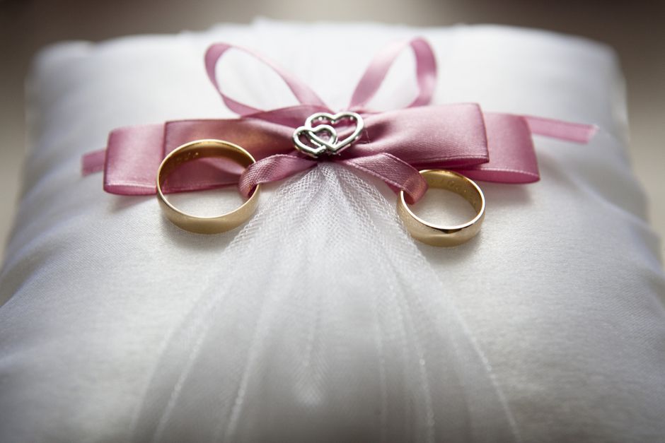 Engagement ring close-up