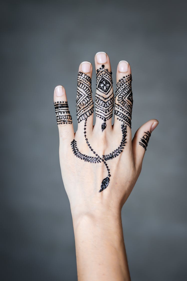 Black Mendhi Tattoo