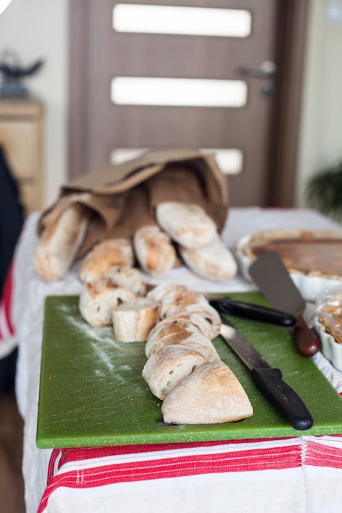 Free stock photo of bread, dinner, food preparation Stock Photo