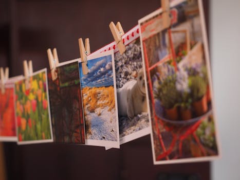 Free stock photo of art, hanging, photos, pictures