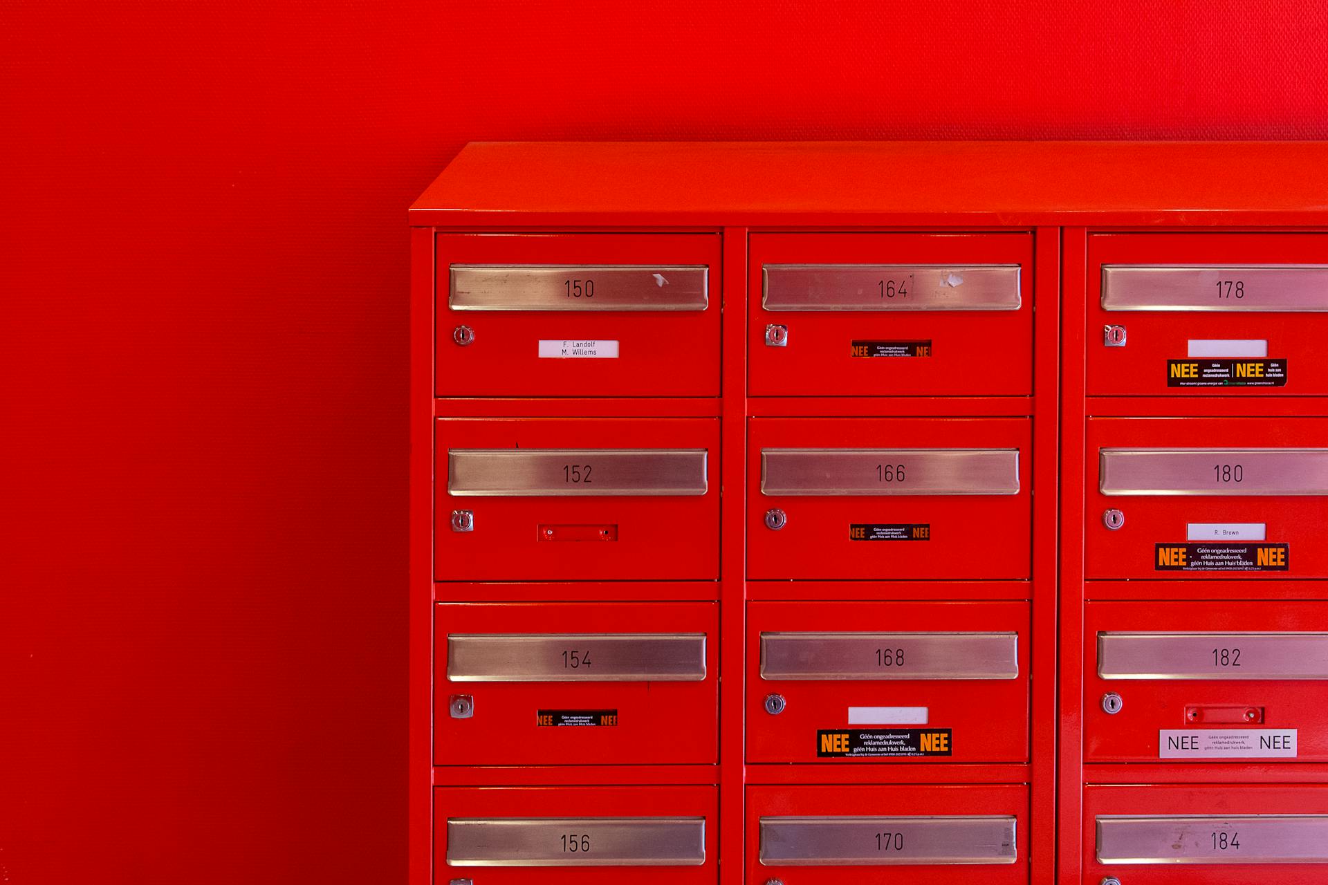 Photo of Red Mailboxes