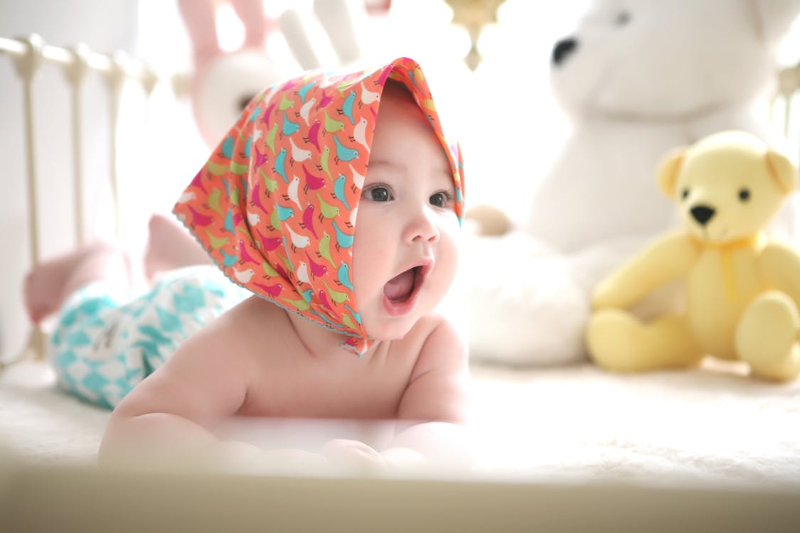 Ingyenes stockfotó ágy, aranyos, aranyos baba témában