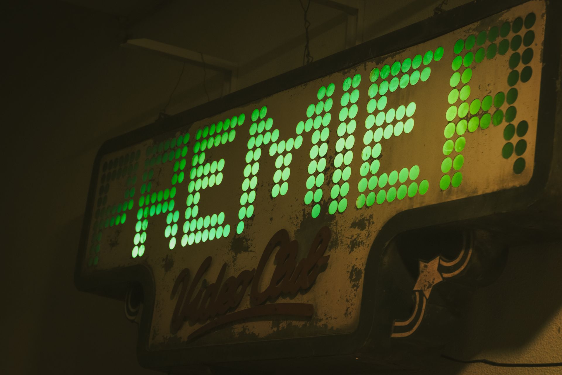 Green LED Banner