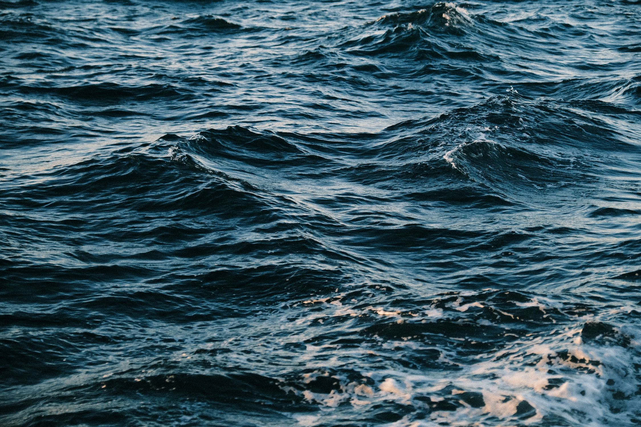 Calming Rough Sea The ocean is calm and rough with waves · Free Stock Photo