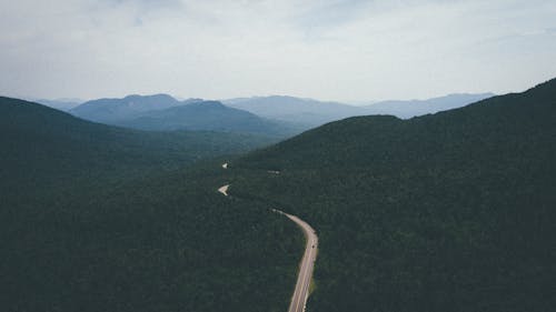 Free Aerial Photography of Wide Road Stock Photo