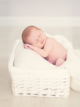 Baby Sleeping on Nest