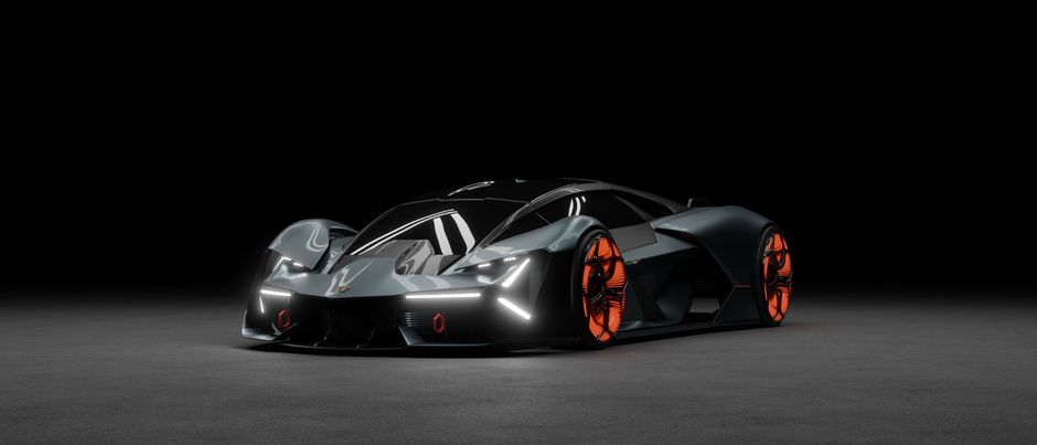3D car model with interactive hotspot indicators 3D car model with interactive hotspot indicators