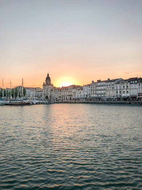 Photo of Buildings During Golden Hour