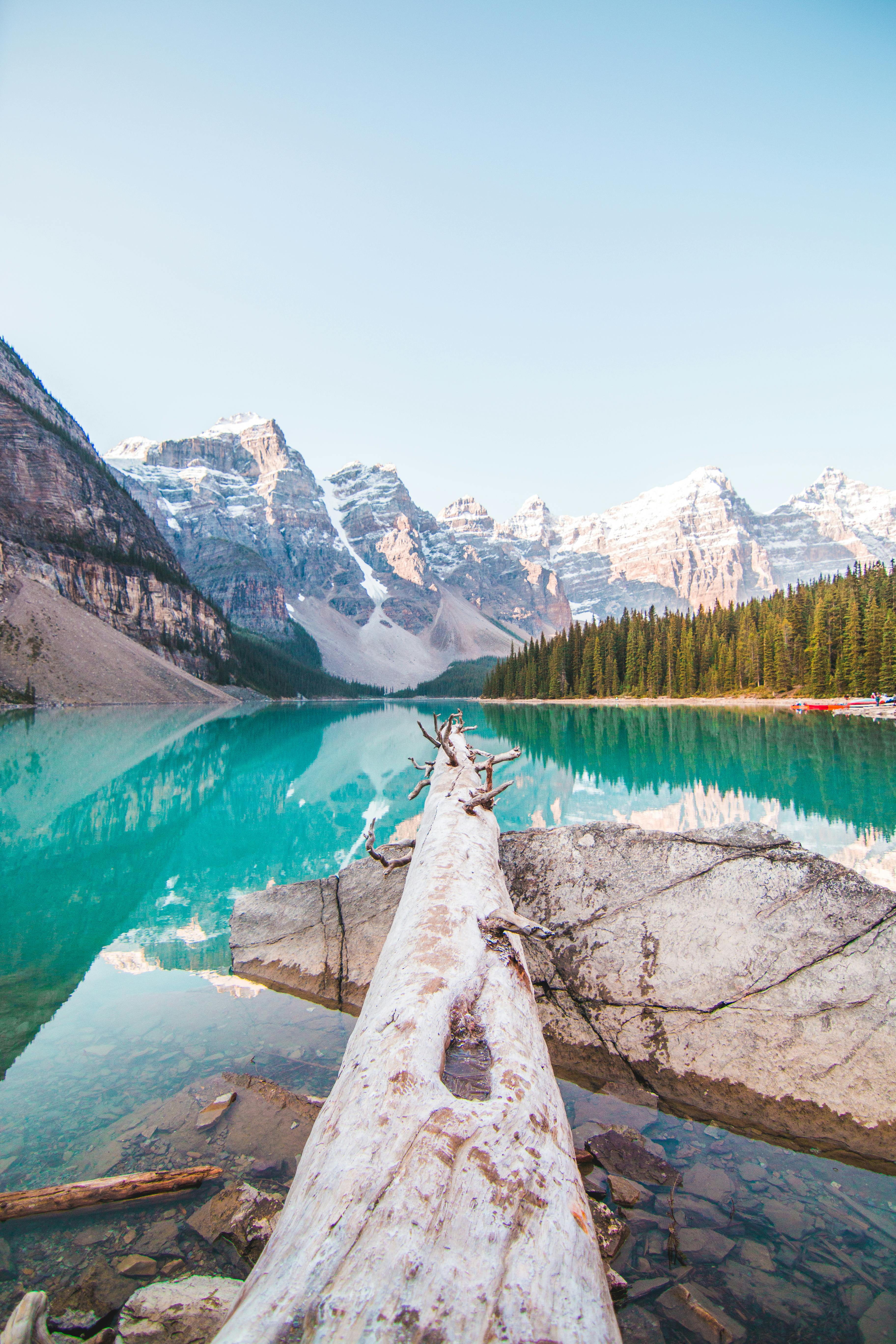 Download wallpaper 800x1200 mountains, lake, landscape, banff, national  park, canada iphone 4s/4 for parallax hd background