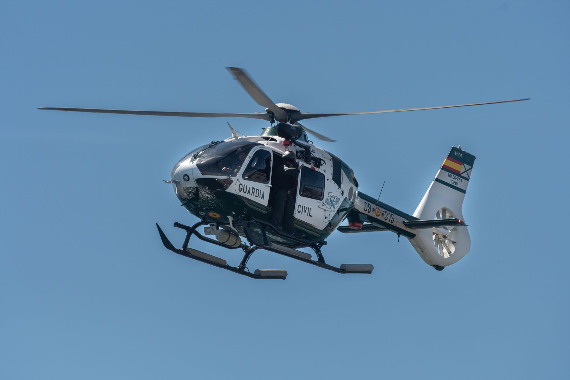 İspanya'da Guardia Civil polisi