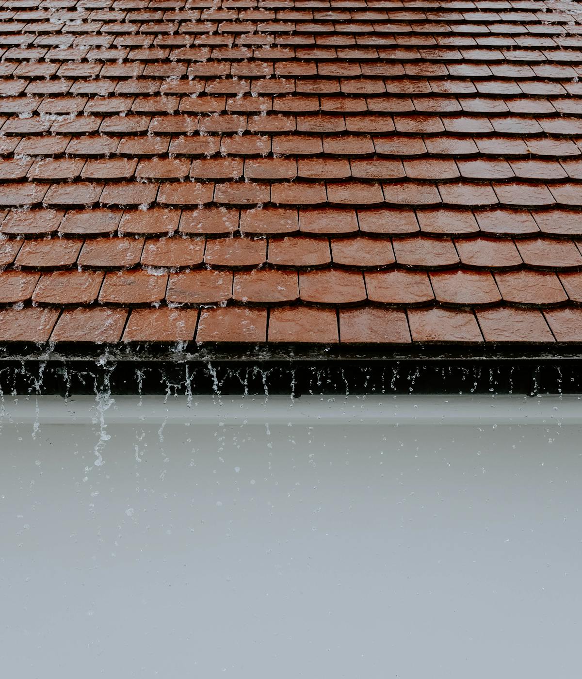 water dripping from a roof