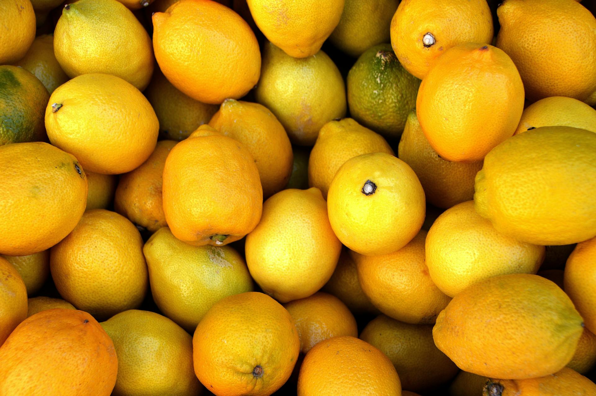 Bunch of Yellow Citrus