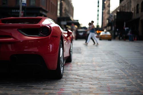 Fotobanka s bezplatnými fotkami na tému exotické auto, Ferrari, mesto New York