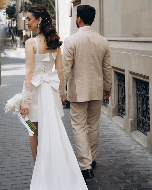 Free stock photo of beautiful bride, beautiful couple, bride